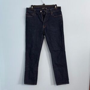 Abercrombie & Fitch Men's Dark Blue Straight Jeans